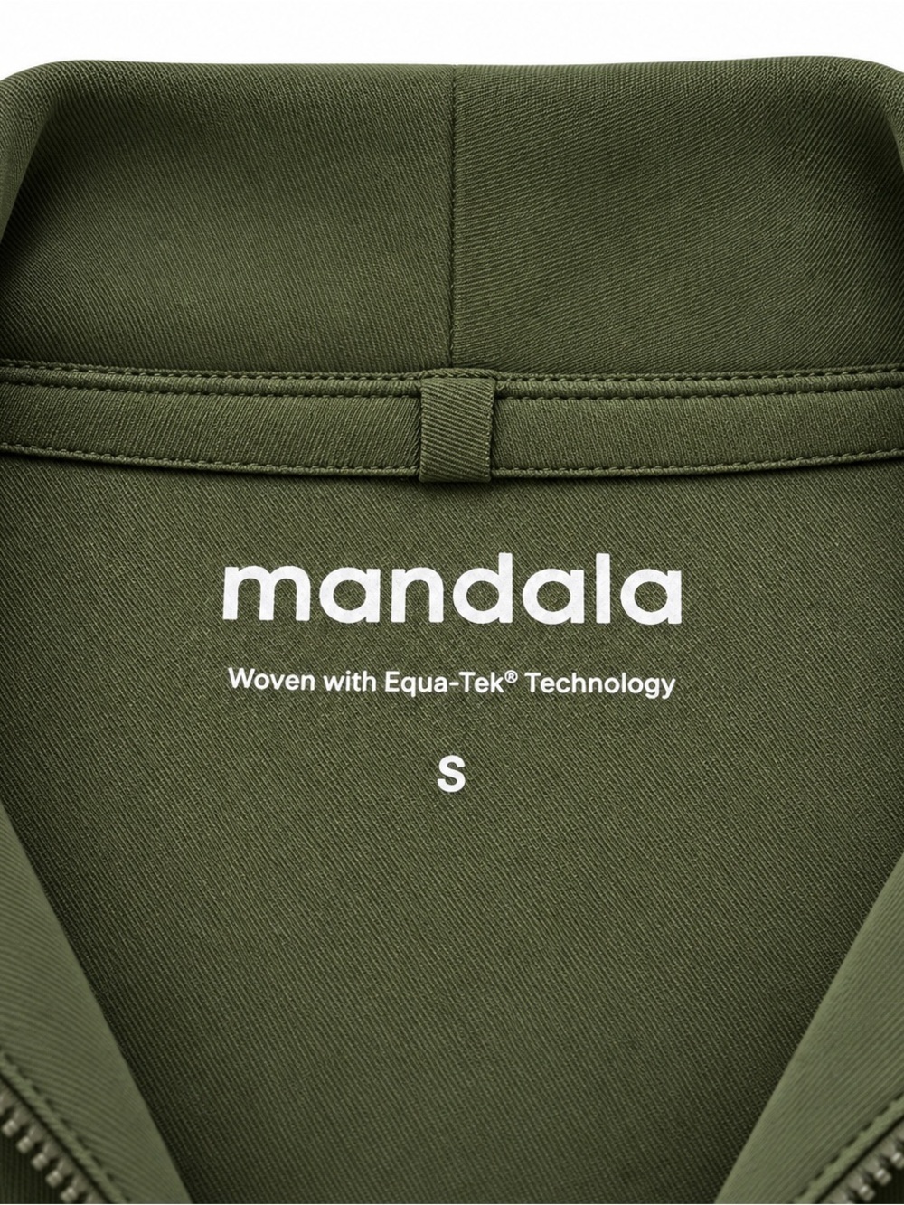 Mandala| Equa-Tek Olive Green Scrub Jacket Full Zip Medical Workwear S - Picture 4 of 5